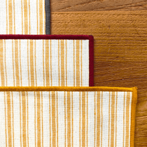 Mantel individual rayas amarillas